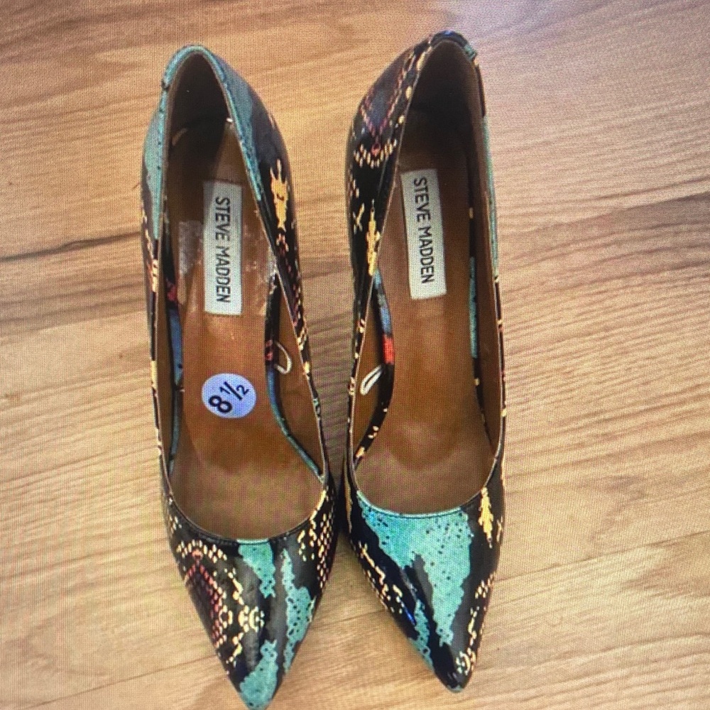 Steve Madden Multicolor Patterned Heels - image 1